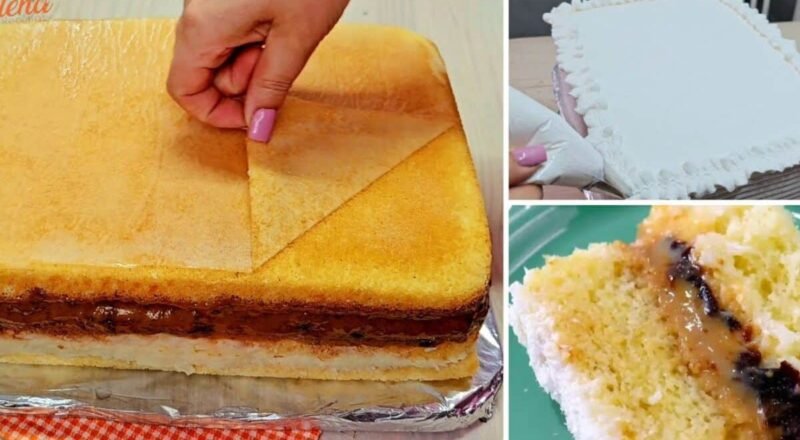 Bolo de aniversário incrível decorado com chantilly e pérolas comestíveis