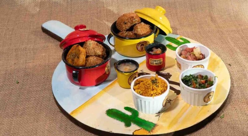 Petiscos com verduras do Comida di Buteco em Fortaleza